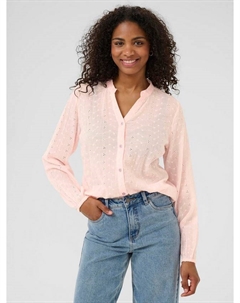 Майка с фактурным вырезом лодочкой, Mid Pink Kaffe