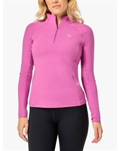 Женская спортивная кофта Relentless с молнией на четверть, Crisp Pink Gym + coffee