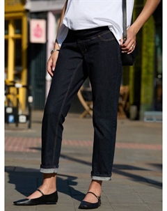 Беременные джинсы бойфренды Over The Bump, Dark Blue Isabella oliver
