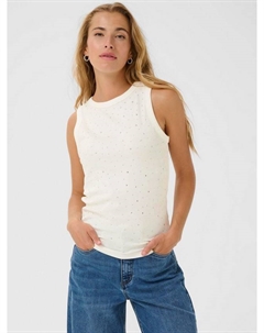 KAcarna топ с отделкой стразами из хлопковой смеси Kaffe