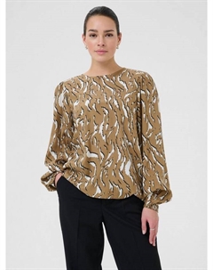 Топ Mille Abstract с длинными рукавами, Toasted Coconut Kaffe