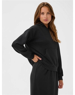 Толстовка Annika с капюшоном, Deep Black Kaffe