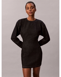 Структурное платье из денима, Resin Rinse Calvin klein