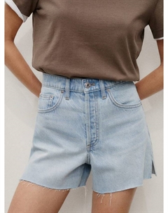 Шорты джинсовые Andy с рваным краем Mango