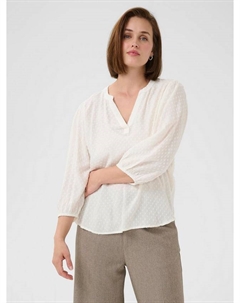 Топ Annika с фактурной отделкой и V-образным вырезом, Chalk Kaffe