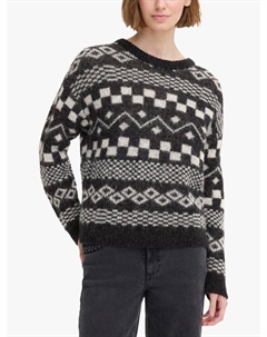 Свитер Estelle Fair Isle из шерсти Wool Rich, Black Ichi