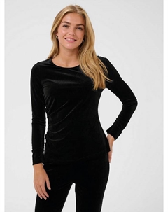 Футболка Kelly Regular Fit с длинными рукавами, Black Deep Kaffe