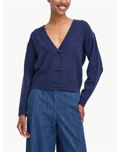 Кардиган Dasila с запахом и V-образным вырезом, Patriot Blue Ichi