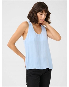 Алли майка с круглым вырезом, Mid Blue Kaffe