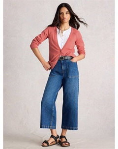 Кардиган Naria с V-образным вырезом, Mid Coral White stuff