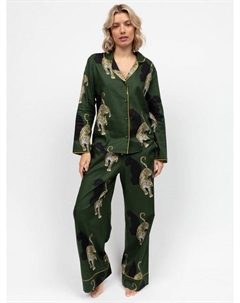 Комплект пижамы Leopards, Olive Cyberjammies