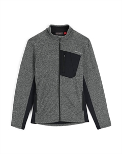 Флисовый лыжный свитер для мужчин - BANDIT HYBRID FULL ZIP Spyder