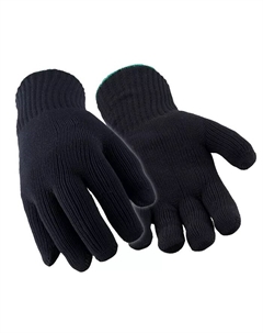 Мужские перчатки Dual-Layer Knit Insulated с влагоотводящими свойствами, комфорт при 20°F, прочные рабочие перчатки для холодной погоды (продаются дюжинами), черный Refrigiwear
