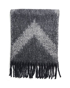 Шарф Vinja Geometric, Black/Multi Kaffe