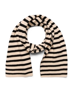 Шарф Nia в полоску, Sand Dollar/Black Kaffe
