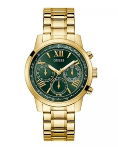 Женские многофункциональные часы из нержавеющей стали с золотистым покрытием, 42 мм Guess