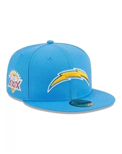 Мужская пудрово-голубая бейсболка Los Angeles Chargers с основной нашивкой 59FIFTY New era