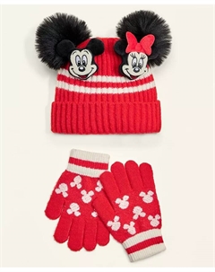 Детский набор шапки и перчаток Mickey Mouse & Minnie Mouse Disney | macy's