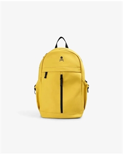 Мужской рюкзак с изображением черепа на передней и задней части, горчичный Scalpers