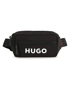 Детская черная поясная сумка из полиэстера Hugo