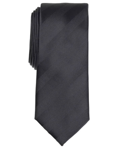 Мужской галстук Meridian Striped Slim, черный Alfani
