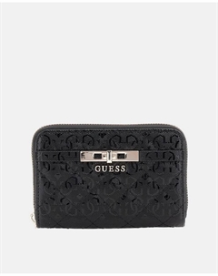 Средний кошелек на молнии, черный Guess