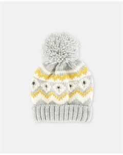 Детская шапка жаккардовой вязки крупной плотности, темно-синий Kids el corte inglés