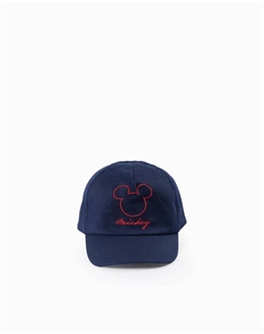 Детская кепка с изображением Микки, застежка на липучке, темно-синий Zippy