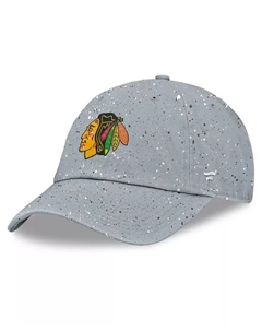 Женская серая регулируемая шапка Chicago Blackhawks Heritage Snow Day Speckle Fanatics