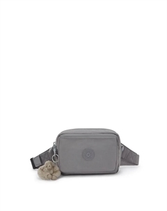 Женская сумка через плечо 2-в-1, трансформируемая в поясную сумку, серый Kipling