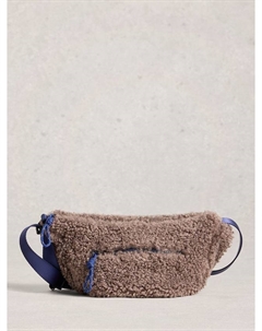 Текстурированная сумка кроссбоди Meadow, Dus Grey White stuff