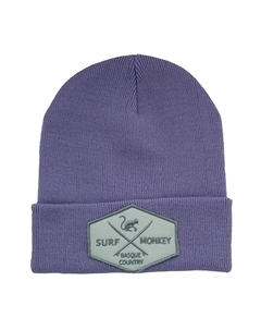 Вязаная шапка-бини One Size (сиреневая) Surf monkey