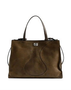 Закругленная сумка-тоут, коричневый Zadig&voltaire