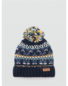 Детская зимняя шапка с помпоном, Navy Mango