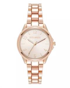 Женские повседневные часы-браслет с позолотой, 30 мм Steve madden