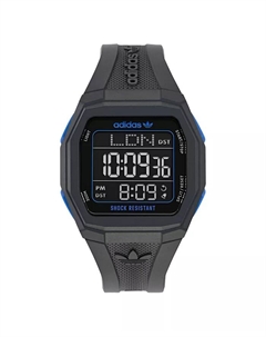Унисекс-часы аналоговые черные, корпус из смолы, 48 мм Adidas