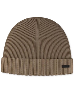 Мужская шапка Fati с отворотом из шерстяной вязки, загар/бежевый Hugo