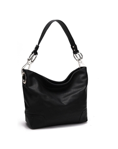 Сумка Emily Hobo от Mia K для женщин из веганской кожи с несколькими отделениями, черный Mkf