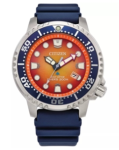 Мужские часы Promaster с синим ремешком, 44 мм, технология Eco-Drive Citizen