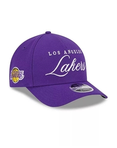 Мужская регулируемая кепка 9FORTY A-Frame M-Crown Los Angeles Lakers 2025 NBA Draft фиолетового цвета New era