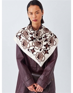 Onesto шейный платок из чистого шелка с цветочным принтом, Black Weekend max mara