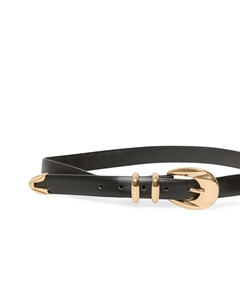 Ремень из полированного металла, черный Сфера