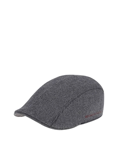 Вязаная шерстяная шапка в полоску, серый Brunello cucinelli