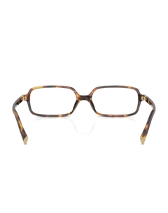 Очки с прямоугольной оправой, коричневый Miu miu