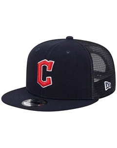 Мужская темно-синяя кепка Cleveland Guardians Team Color Trucker 9FIFTY Snapback, синий New era