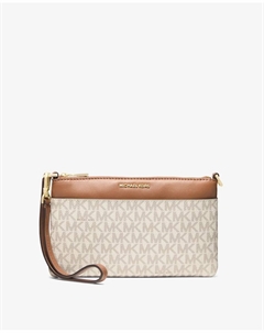 Средняя сумка-трансформер Jet Set с логотипом, бежевый/коричневый Michael michael kors