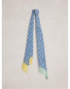 Скинни-шарф с принтом Sally, Blue White stuff