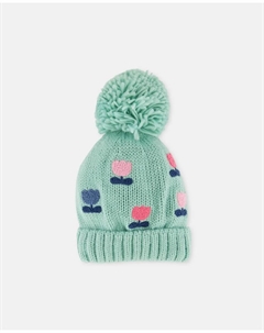 Детская шапочка жаккард с тюльпанами, светло-голубой Kids el corte inglés