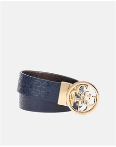 Реверсивный женский пояс, темно-синий Guess