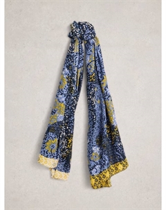 Шарф Sophie с цветочным принтом, Blue/Multi White stuff